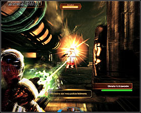 Watch out for one of the Collectors hiding behind a wall to your left (first screenshot) - Mass Effect 2: Collector Base: Infiltration - walkthrough - Main quests - Mass Effect 2 Guide & Walkthrough