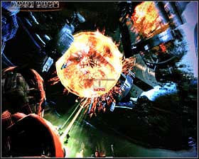 As soon as youve managed to destroy all the Collectors choose a heavy weapon from your arsenal and notice that four tubes filled with an orange substance have uncovered themselves on the Reapers body - Mass Effect 2: Stop the Collectors - Finale Part 2 - walkthrough - Main quests - Mass Effect 2 Guide & Walkthrough