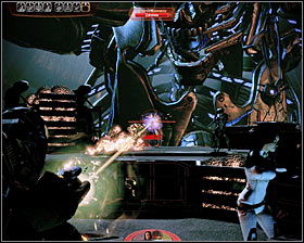 Switch back to using standard weapons, because more enemy units will arrive in the area via the second platform - Mass Effect 2: Stop the Collectors - Finale Part 2 - walkthrough - Main quests - Mass Effect 2 Guide & Walkthrough