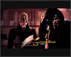 Return to the lower section of the club and talk to Forvan again - Mass Effect 2: Omega - walkthrough - Side quests - Mass Effect 2 Guide & Walkthrough