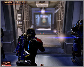 Proceed towards two sets of doors youve opened not long ago and start off by exploring the passageway found to your right - Mass Effect 2: Lost Operative - N7 walkthrough - N7 quests - Mass Effect 2 Guide & Walkthrough
