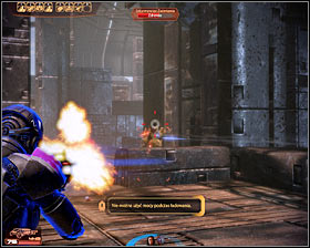 Get ready for the first serious battle of this mission - Mass Effect 2: Captured Mining Facility - N7 walkthrough - N7 quests - Mass Effect 2 Guide & Walkthrough