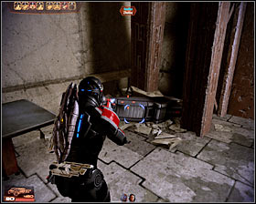 This is not over, because as soon as you enter the room a new large group of husks will appear in your area - Mass Effect 2: Abandoned Mine - N7 walkthrough - N7 quests - Mass Effect 2 Guide & Walkthrough