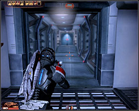 Start attacking new Blue Suns soldiers encountered in this area (first screenshot) - Mass Effect 2: MSV Strontium Mule - N7 walkthrough - N7 quests - Mass Effect 2 Guide & Walkthrough