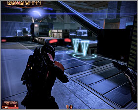 Youll have to be very careful here, because a large group of LOKI mechs is stationed just around the corner and most of the fights here will take place on a small distance - Mass Effect 2: Miranda: The Prodigal - walkthrough - Companion quests - Mass Effect 2 Guide & Walkthrough
