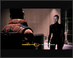 If youve sufficiently developed a paragon or a renegade bar you should consider choosing special dialogue options (the ones to the left) - Mass Effect 2: Samara: The Ardat-Yakshi - walkthrough - Companion quests - Mass Effect 2 Guide & Walkthrough