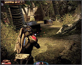 Get ready for the most difficult battle of this entire mission and order your followers to take cover behind a large wall (first screenshot) - Mass Effect 2: Jacob: The Gift of Greatness - walkthrough - Companion quests - Mass Effect 2 Guide & Walkthrough