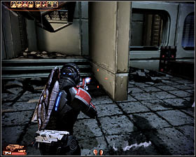 The next stage of this battle will feature new enemies firing at you from windows found to your left - Mass Effect 2: Jack: Subject Zero - walkthrough - Companion quests - Mass Effect 2 Guide & Walkthrough