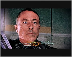 Make a few steps forward after arriving on the station and it wont take long until you encounter Zaeed - Mass Effect 2: Dossier: The Veteran - walkthrough - DLC quests - Mass Effect 2 Guide & Walkthrough