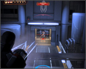 Go through a short corridor, enter a new room and examine a nearby corpse to find M-100 grenade launcher which is going to be your very first heavy weapon - Mass Effect 2: Lazarus Research Station - Prologue walkthrough - Main quests - Mass Effect 2 Guide & Walkthrough