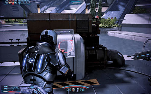 Choose a small passageway leading to a nearby room and locate an interactive console in order to activate it - Mass Effect 3: Priority, Horizon - walkthrough - Main Missions - Mass Effect 3 Guide
