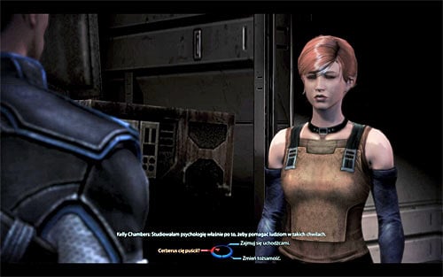 The most important moment during the conversation with Kelly is the last dialogue option choice - Mass Effect 3: Citadel: Kelly Chambers - walkthrough - Missions on the Citadel - Mass Effect 3 Guide