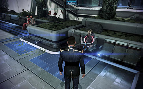 General Oraka can be found at [Citadel: Presidium Commons], nearby the Apollo cafe to be precise - Mass Effect 3: Aria: Blue Suns - walkthrough - Missions on the Citadel - Mass Effect 3 Guide