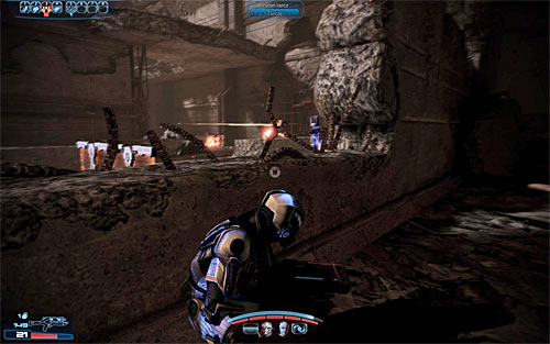 Use the ramp, finding a sniper rifle [M-29 Incisor] and a weapon mod [Shotgun Blade Attachment] along the way - Mass Effect 3: Tuchanka: Bomb - walkthrough - Missions outside the Citadel - Mass Effect 3 Guide