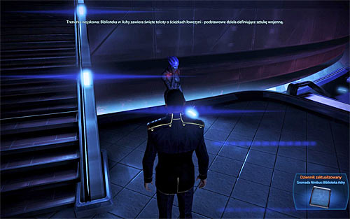Locate an asari military trainer during one of your visits to the Citadel - Mass Effect 3: Nimbus Cluster: Library of Asha - walkthrough - Side Missions - Mass Effect 3 Guide