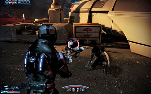 Restock on ammo (theres at least one weapon depot in the area) and head towards the group marked by the game - Mass Effect 3: Cerberus Abductions - N7 quests walkthrough - N7 missions - Mass Effect 3 Guide