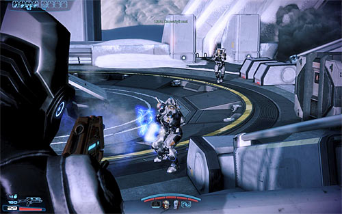 Youll start fighting Cerberus soldiers as soon as youve left the shuttle - Mass Effect 3: Cerberus Fighter Base - N7 quests walkthrough - N7 missions - Mass Effect 3 Guide