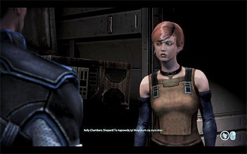 The first meeting with Kelly can occur as soon as you get to the Citadel after the end of the mission to Mars - we discussed it on the separate page of our walkthrough, that is, The Citadel: Kelly Chambers - Mass Effect 3: Kelly Chambers - Romance - female Commander Shepard - Mass Effect 3 Guide