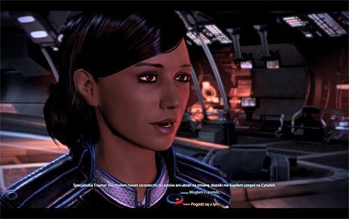 The first conversation with specialist Samantha Traynor will take place after you find yourself on board the Normandy, that is, after having already met with the members of the Council who are residing on the Citadel - Mass Effect 3: Samantha Traynor - Romance - female Commander Shepard - Mass Effect 3 Guide