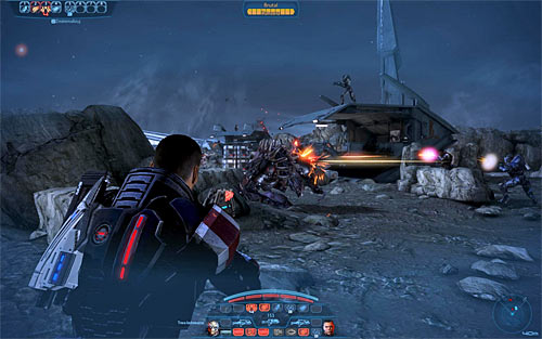 After reaching the camp, start attacking the Cannibals and Marauders, remembering to place your team members behind covers - Mass Effect 3: Priority, Palaven - walkthrough - Main Missions - Mass Effect 3 Guide
