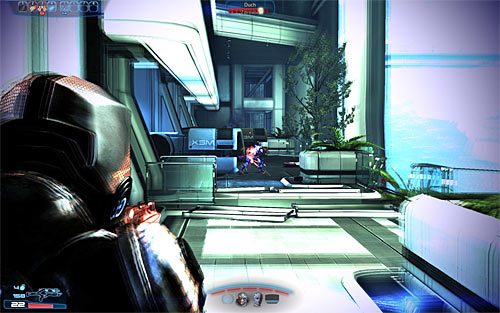Save your current progress and then proceed towards a small gap where youll have to perform a jump - Mass Effect 3: Priority, The Citadel #2 - walkthrough - Main Missions - Mass Effect 3 Guide