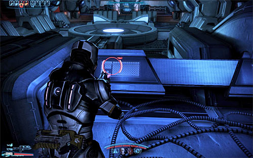 Once youve won proceed to the opposite end of the room, however watch out for new mines along the way - Mass Effect 3: Priority, Geth Dreadnought - walkthrough - Main Missions - Mass Effect 3 Guide