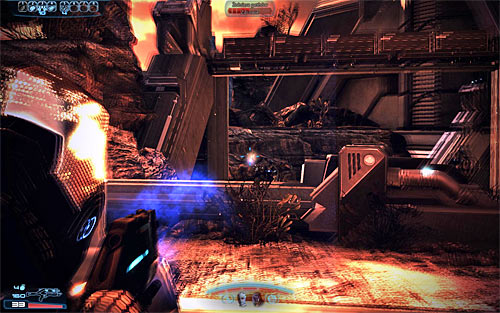 As soon as the main part of the mission has started youll be forced to attack the first group of geth units - Mass Effect 3: Priority, Rannoch - walkthrough - Main Missions - Mass Effect 3 Guide