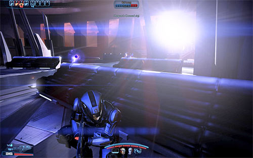 Each time youve severely weakened Kai Leng he should move back to the entrance to the temple - Mass Effect 3: Priority, Thessia - walkthrough - Main Missions - Mass Effect 3 Guide