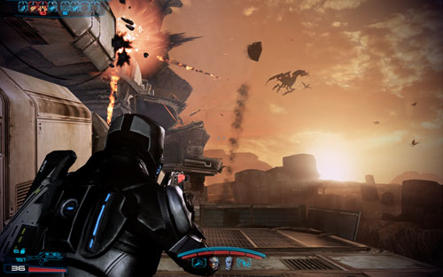 As soon as you disembark, start shooting at the husks that will charge at you - Namakli - Walkthrough - Mass Effect 3: Leviathan - Game Guide and Walkthrough