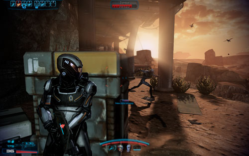 When the platform collapses turn left and take cover - Namakli - Walkthrough - Mass Effect 3: Leviathan - Game Guide and Walkthrough