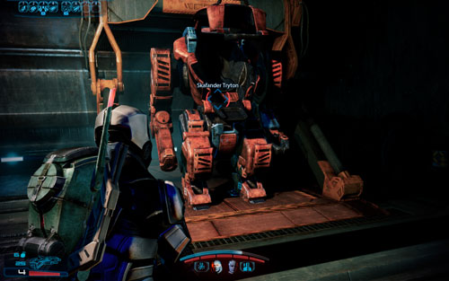 As soon as the blast door opens, run inside, and get into the Tryton Suit (thats what the mech has been named) - 2181 Despoina I - Walkthrough - Mass Effect 3: Leviathan - Game Guide and Walkthrough