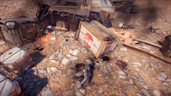 The second box to scan and a datapad to collect. - Search for the Stolen Remnant Drive Core on Elaaden - Elaaden - Mass Effect: Andromeda Game Guide