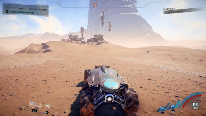 The outpost is visible in the background. - Aspirations | Elaaden - Elaaden - Mass Effect: Andromeda Game Guide