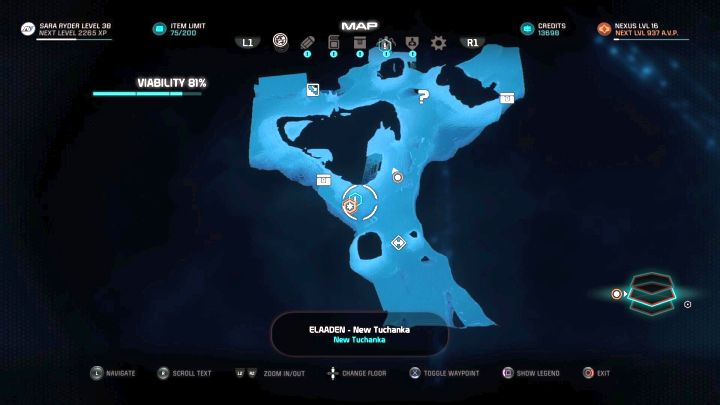 Mission starting point. - Save Dr. Okeers Krogan Research on Elaaden - Elaaden - Mass Effect: Andromeda Game Guide