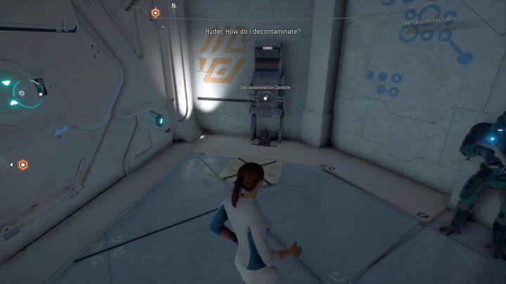 This terminal is used for decontamination. - The Search for Ljeta on Elaaden - Elaaden - Mass Effect: Andromeda Game Guide