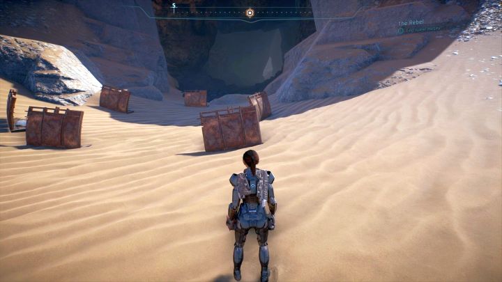 The entrance to the cave where Isabel is. - Other quests on Elaaden - Elaaden - Mass Effect: Andromeda Game Guide