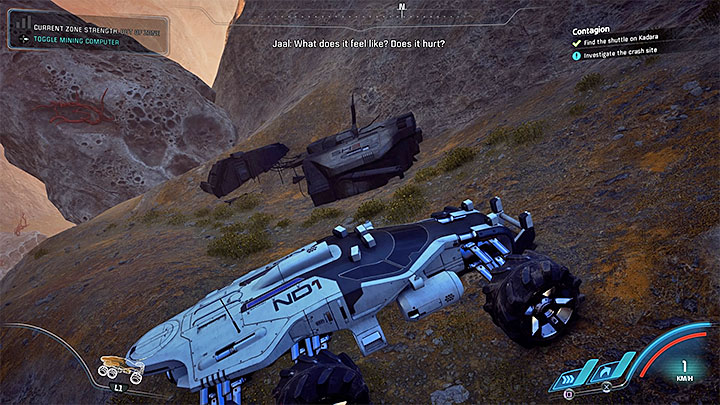 Land on Kadara and use the relay station to travel to the badlands - Contagion | Nexus side quests - Nexus - Mass Effect: Andromeda Game Guide