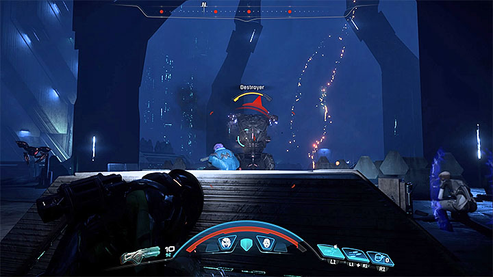 Use covers and avoid approaching the destroyer - A Dying Planet | Havarl side quests - Havarl - Mass Effect: Andromeda Game Guide