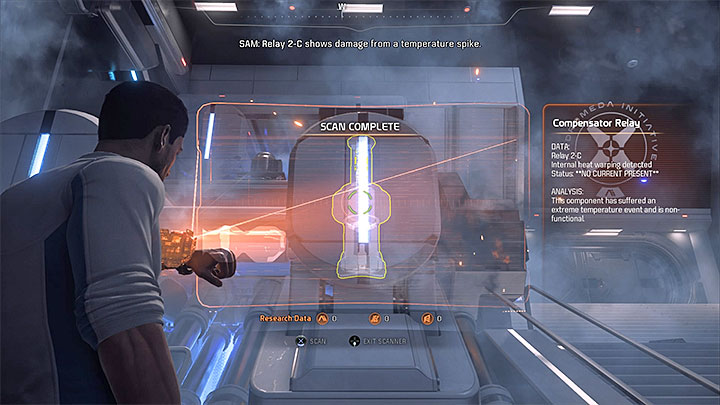 Scan the power cable - Prologue: Hyperion | Priority Ops - Priority Ops (Main quests) - Mass Effect: Andromeda Game Guide