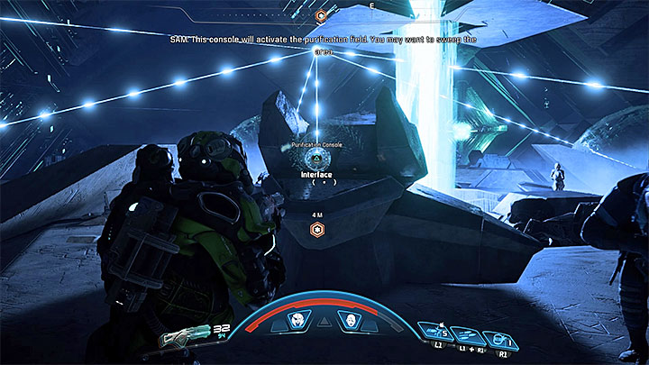 The purification console can be activated once youve connected all of the secondary links - Healing Kadaras Heart | Kadara side quests - Kadara - Mass Effect: Andromeda Game Guide