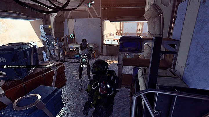 Thrasia can be found inside one of the buildings - Other quests | Kadara side quests - Kadara - Mass Effect: Andromeda Game Guide