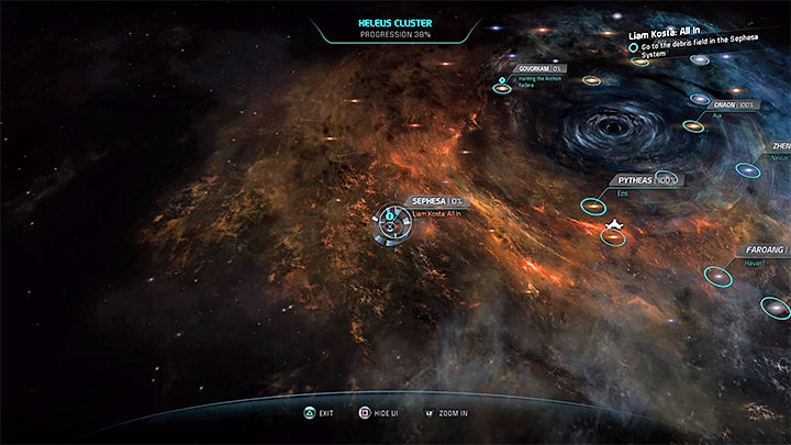 Sephesa system is unlocked after starting Liams quest - Liam Kosta: All In (loyalty mission) | Allies and Relationships - Allies and Relationships quests - Mass Effect: Andromeda Game Guide