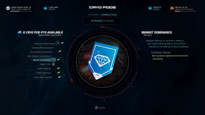 Andromeda Viability is a mechanic closely linked to the number of cryo capsules that can be opened. - Andromeda viability | Gameplay basics - Gameplay basics - Mass Effect: Andromeda Game Guide