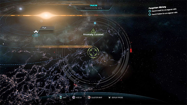 The first out of four anomalies that must be investigated - it can be found in Onaon system - Safe Journeys | Aya side quests - Aya - Mass Effect: Andromeda Game Guide
