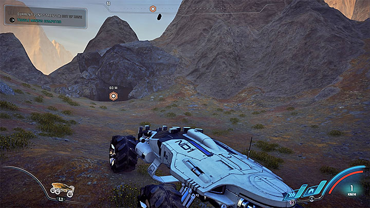 Sloane will wait near the caves entrance - High Noon | Kadara side quests - Kadara - Mass Effect: Andromeda Game Guide