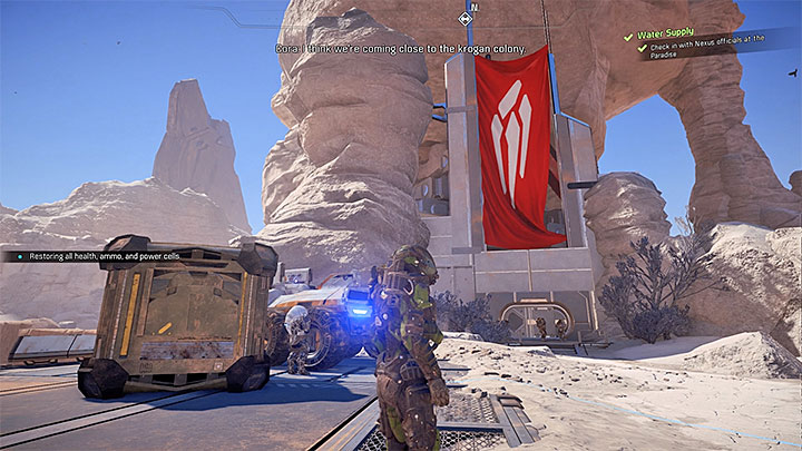 Entrance to New Tuchanka - Nakmor Drack: A Future for Our People (loyalty mission) | Allies and Relationships - Allies and Relationships quests - Mass Effect: Andromeda Game Guide