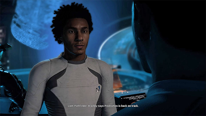 Liam will invite you to take a look at Prodromos with him - Liam Kosta: Community | Allies and Relationships - Allies and Relationships quests - Mass Effect: Andromeda Game Guide