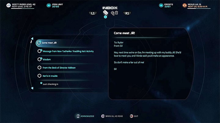 A new message from Gil - Gil Brodie: A Game of Poker / Gil Brodie: The Friend | Allies and Relationships - Allies and Relationships quests - Mass Effect: Andromeda Game Guide