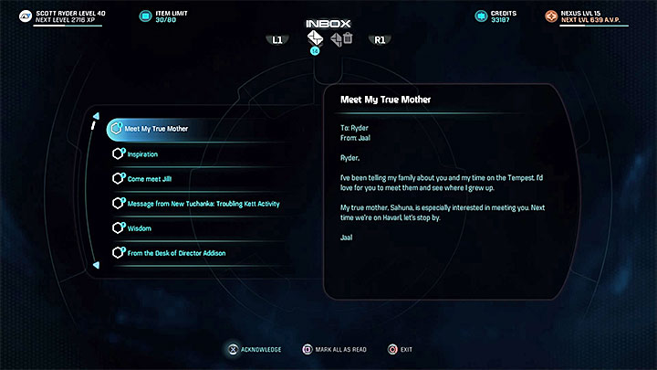 The message from Jaal - Jaal Ama Darav: Runs in the Family | Allies and Relationships - Allies and Relationships quests - Mass Effect: Andromeda Game Guide