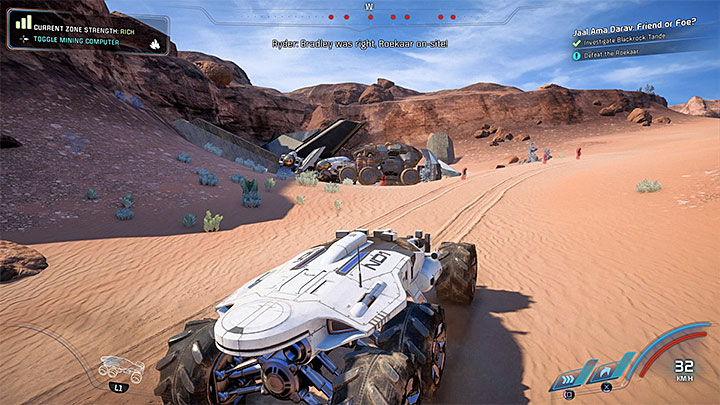 The small Roekaar camp in Blackrock Tande - Jaal Ama Darav: Friend or Foe? | Allies and Relationships - Allies and Relationships quests - Mass Effect: Andromeda Game Guide